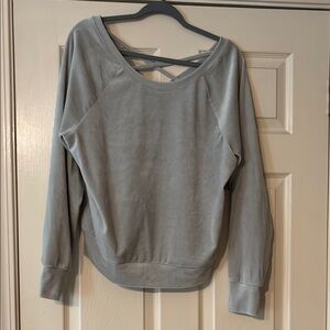 Gray Long Sleeve crop Sweatshirt. Never worn, soft